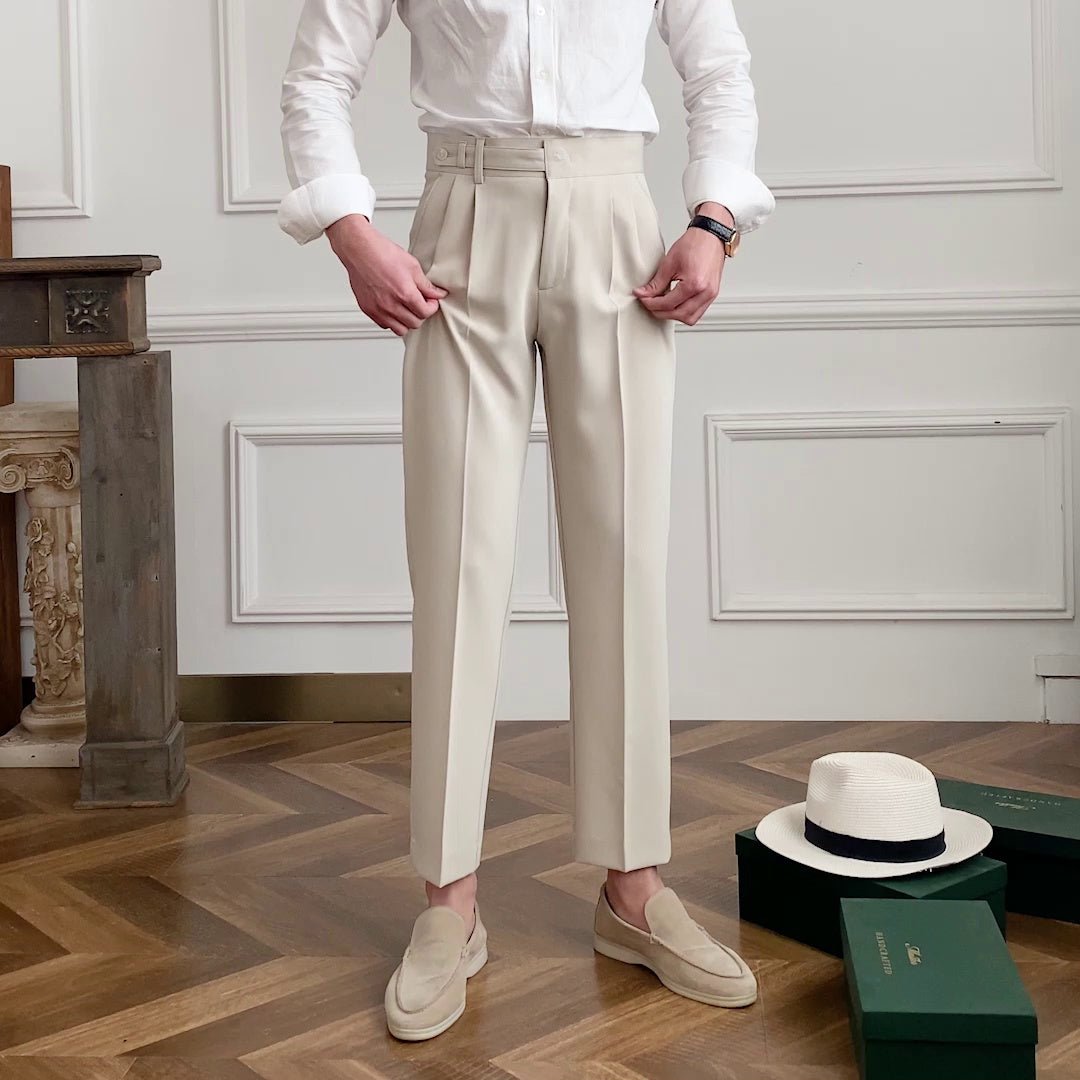 2024 Spring New Men Anti-wrinkle Loose Wide-leg Velvet Casual Trousers  Men's Corduroy Harem Wide-leg Harem Retro Sports Pants