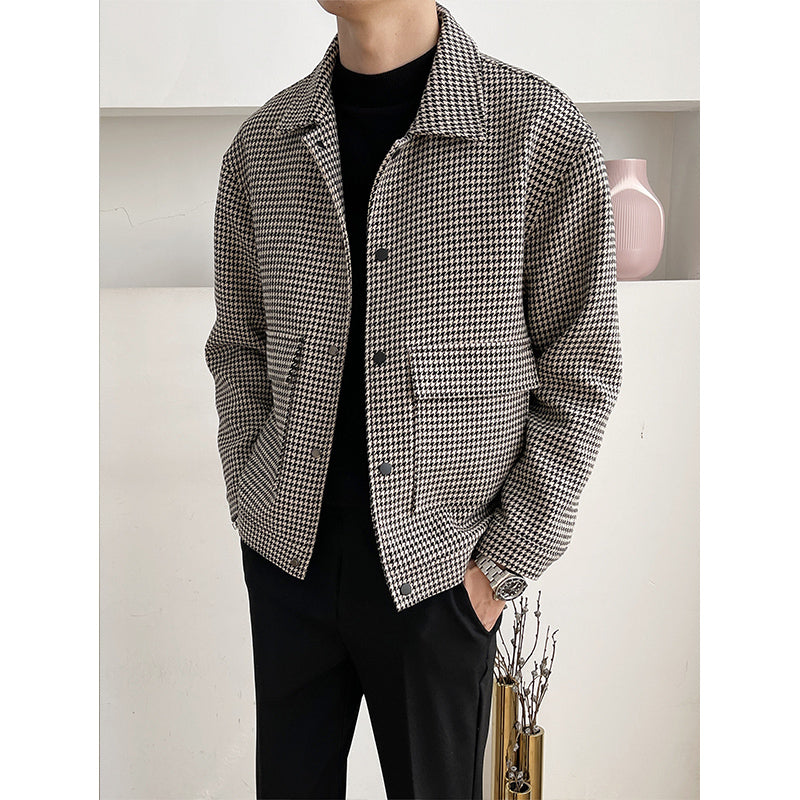 WOOLLEN PLAID JACKET