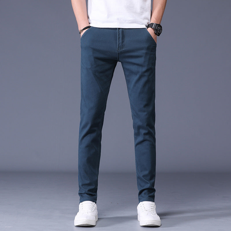 SLIM FIT STRETCH TROUSERS