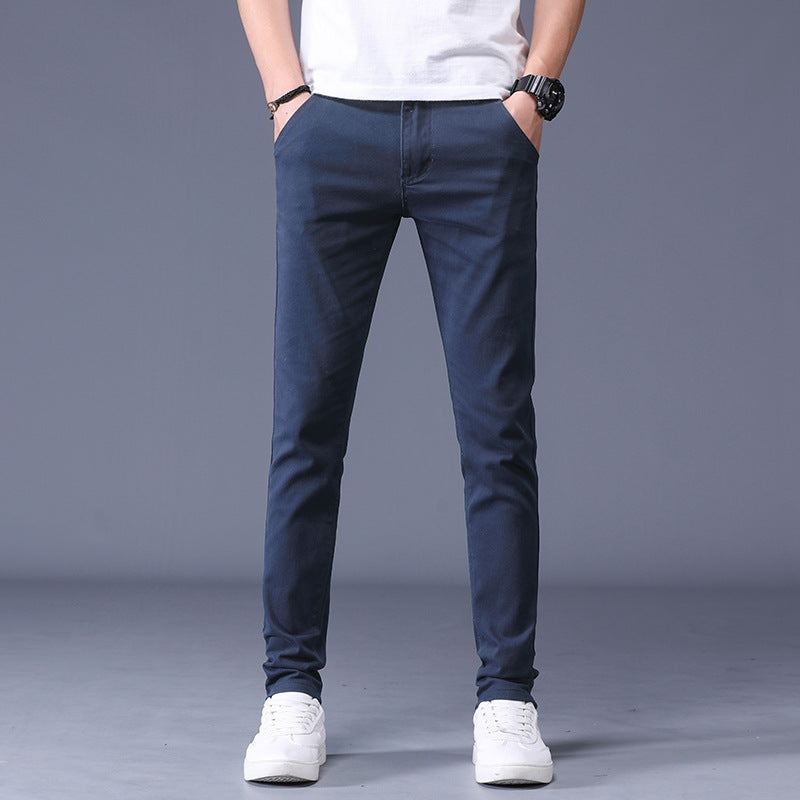 SLIM FIT STRETCH TROUSERS