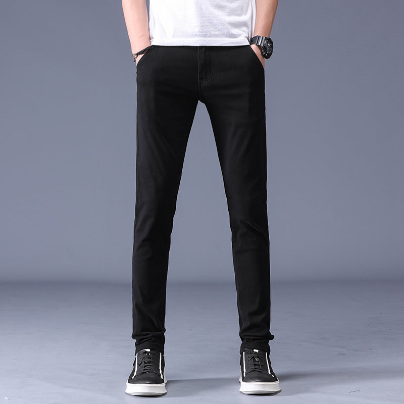 SLIM FIT STRETCH TROUSERS