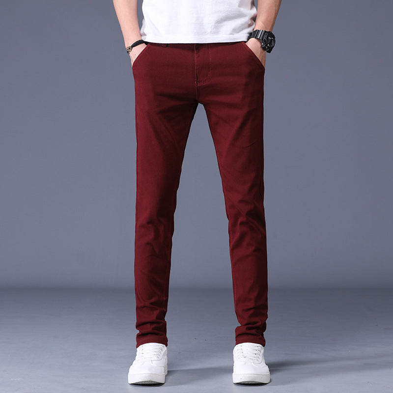 SLIM FIT STRETCH TROUSERS