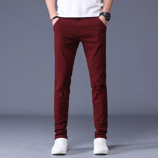 SLIM FIT STRETCH TROUSERS