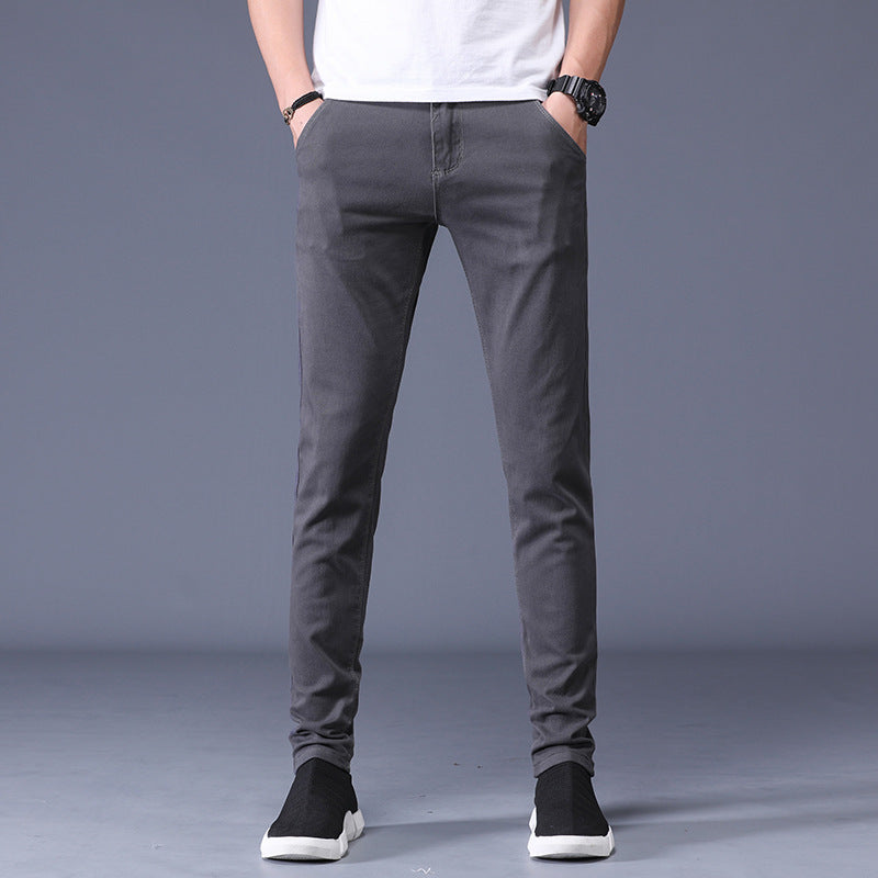 SLIM FIT STRETCH TROUSERS