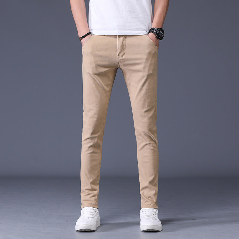 SLIM FIT STRETCH TROUSERS