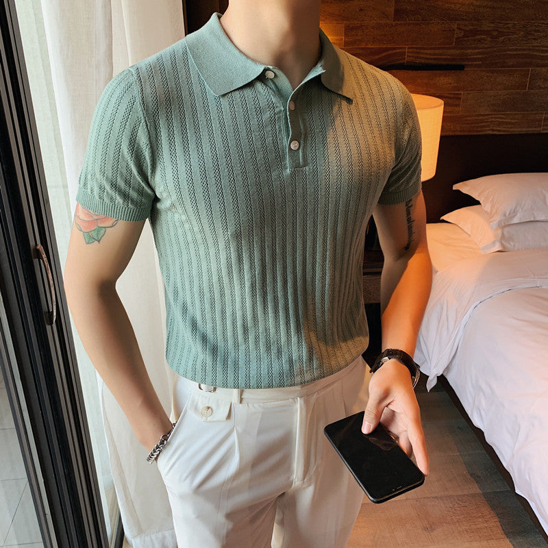 Summer Striped Slim-fit Shirt