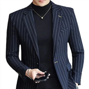 NAVY STRIPED BLAZER