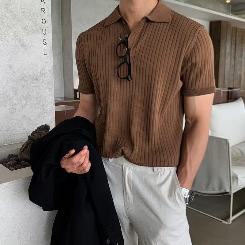 ELASTIC CASUAL POLO T-SHIRT