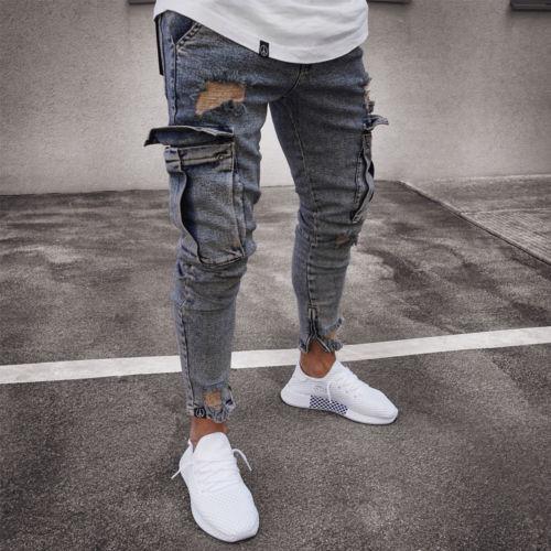 Cargo Denim Jeans