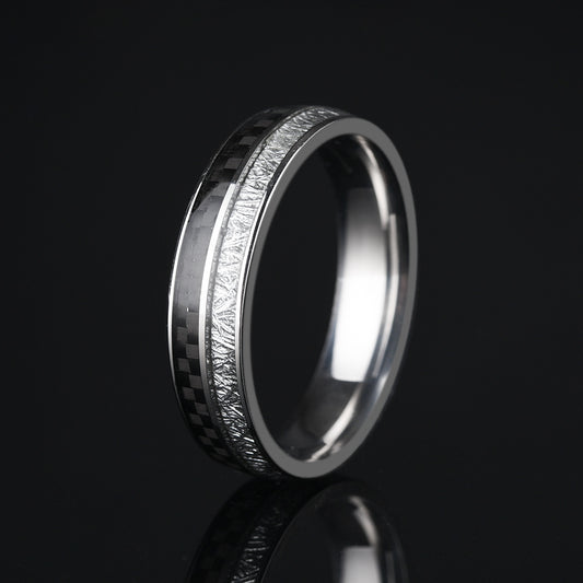 Stainless Steel Carbon Fiber Ring