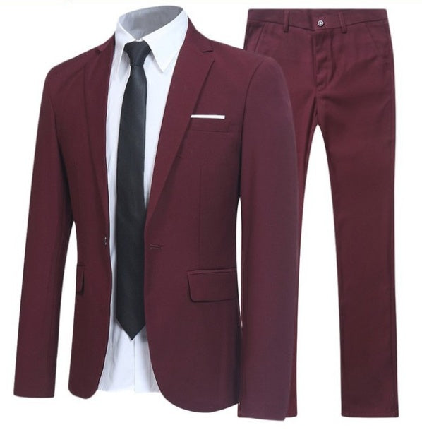 Slim Fit Suit ( Jacket, Pants, White Shirt )