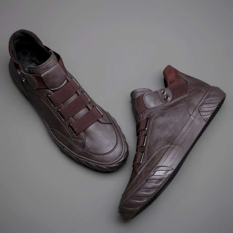 High Top Leather Shoes