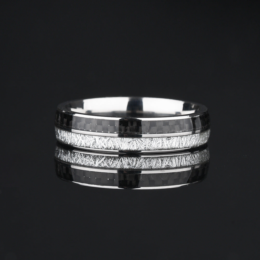 Stainless Steel Carbon Fiber Ring