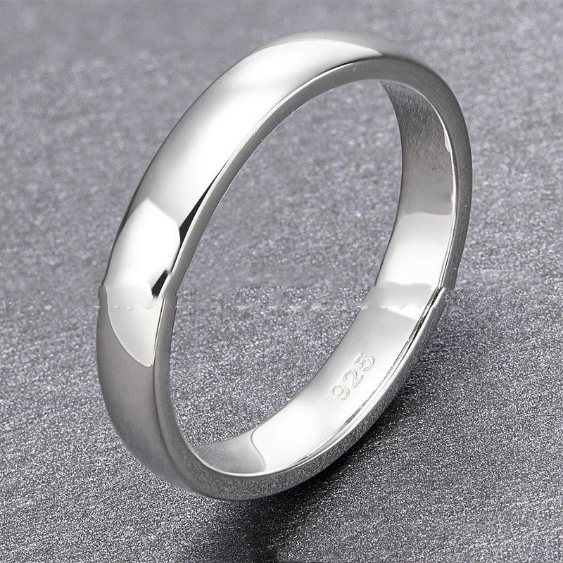 Platinum Silver Unisex Ring