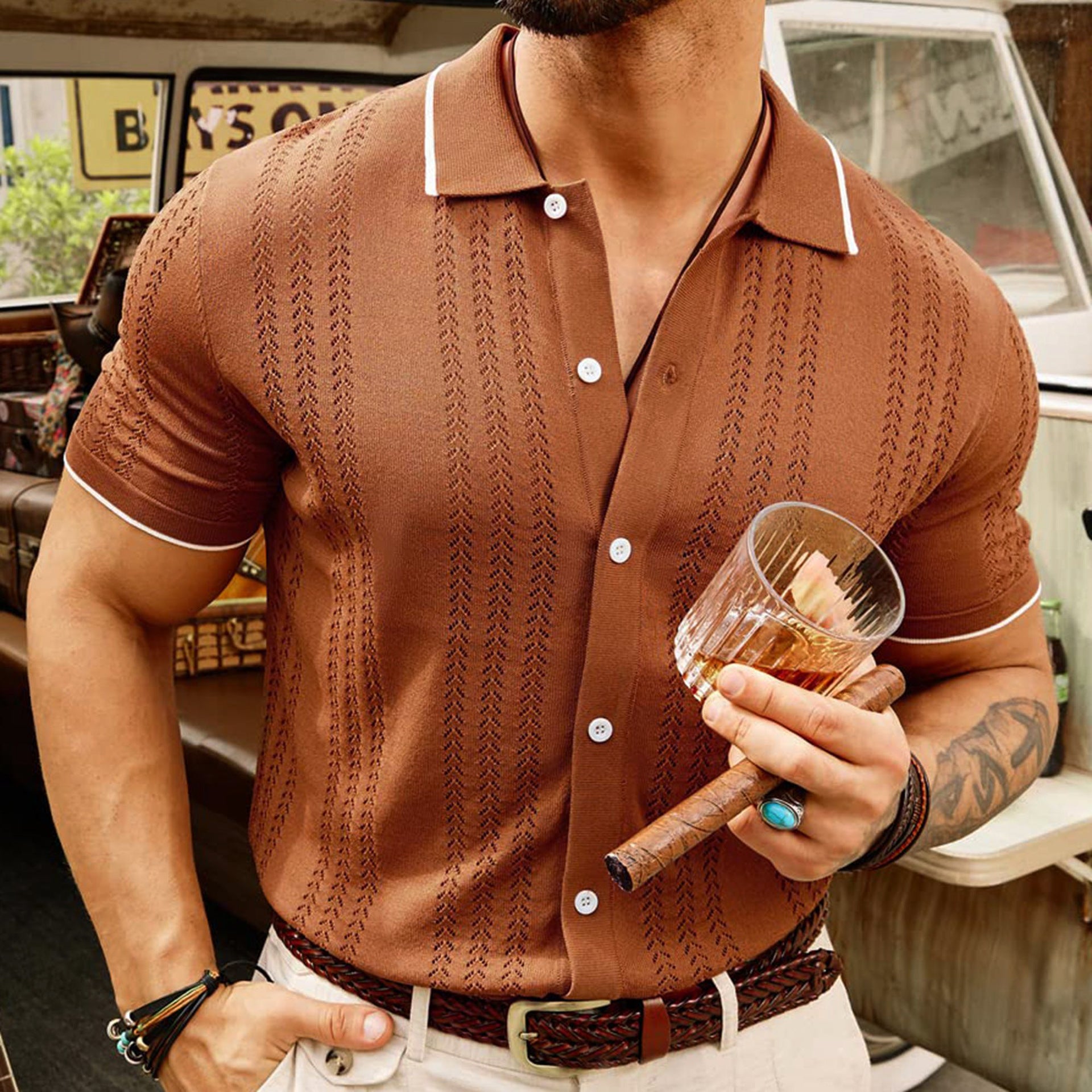 Short-sleeved Polo Shirt