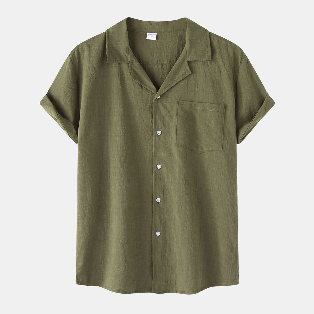 Cotton Linen Short Sleeve Shirt