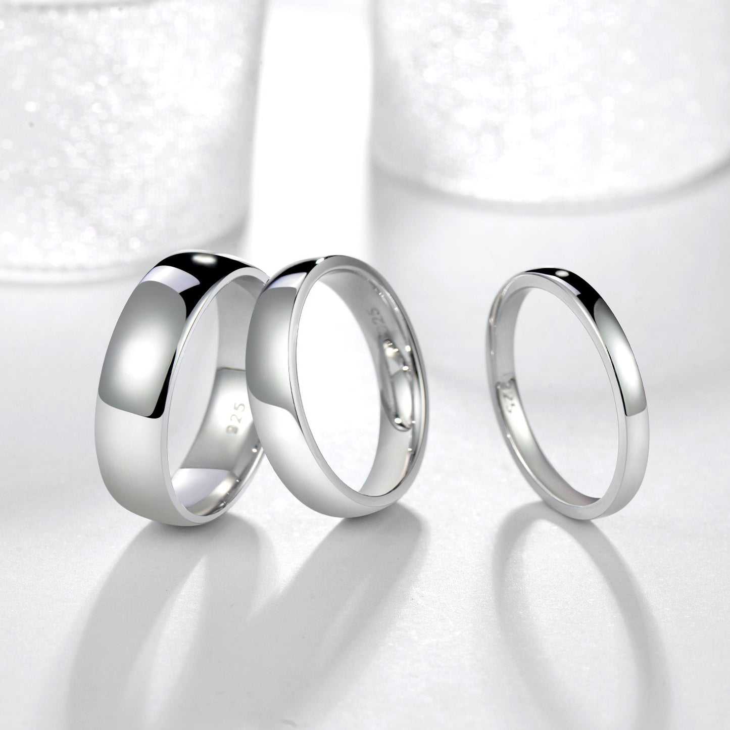 Platinum Silver Unisex Ring