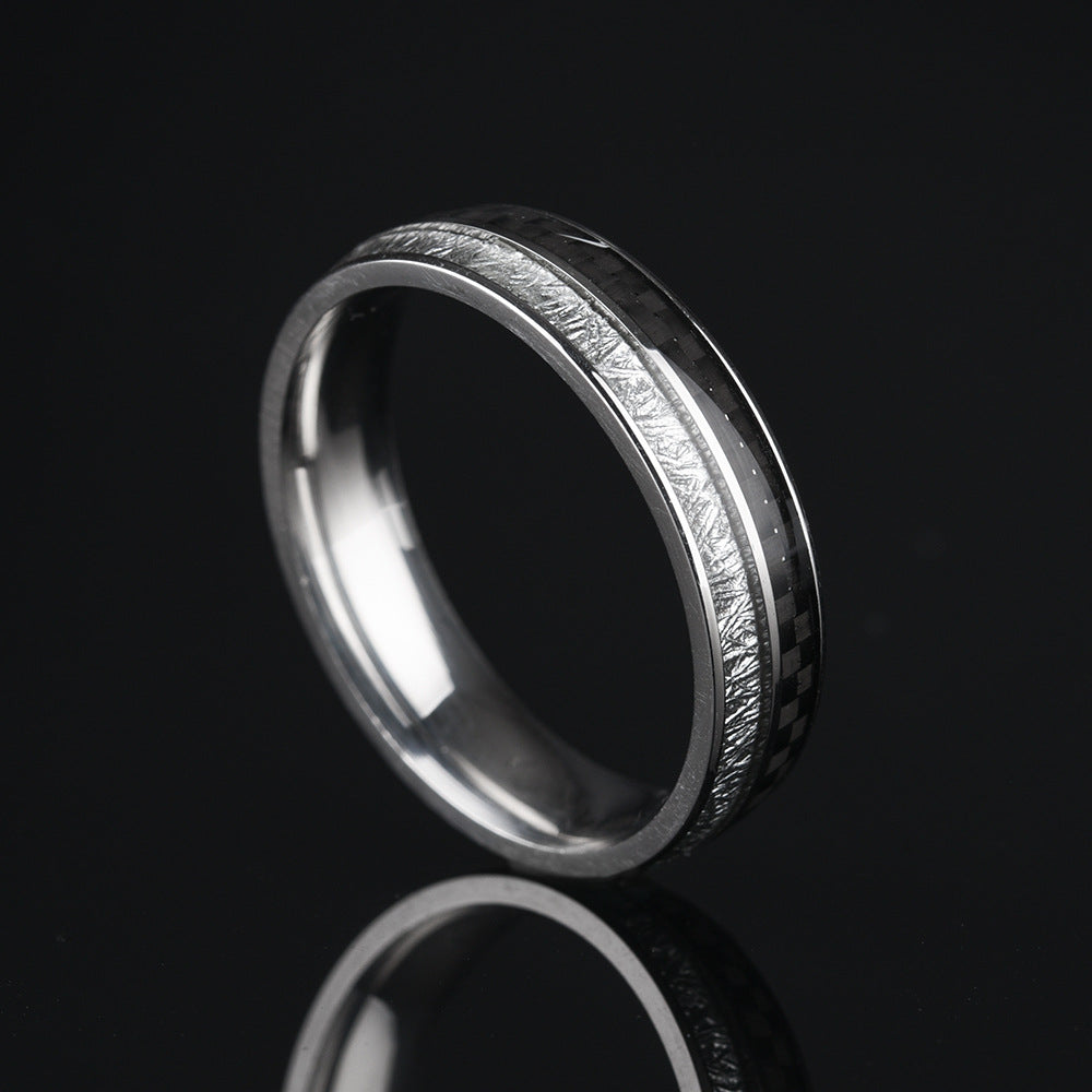 Stainless Steel Carbon Fiber Ring