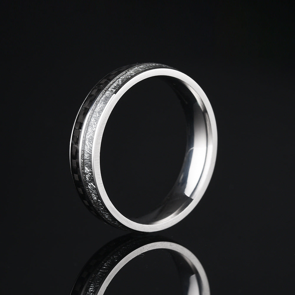 Stainless Steel Carbon Fiber Ring