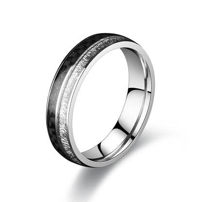 Stainless Steel Carbon Fiber Ring