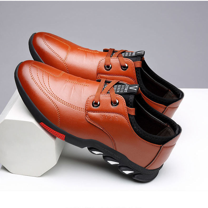 Mens Leather Spring Shoes