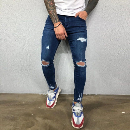 SKINNY RIPPED JEANS