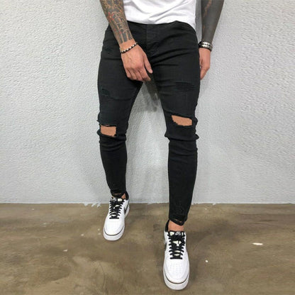 SKINNY RIPPED JEANS