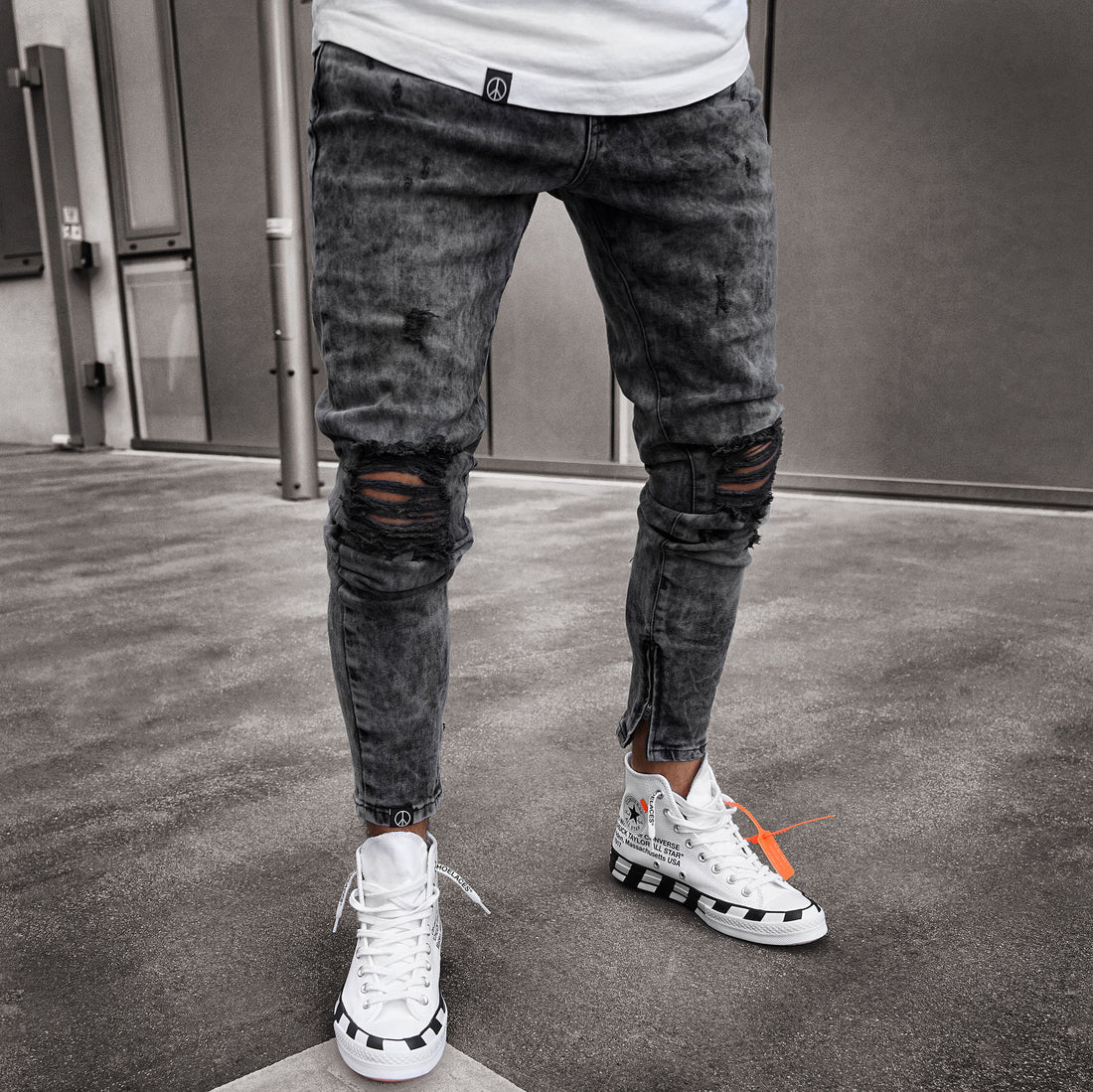 Ripped Denim Pants