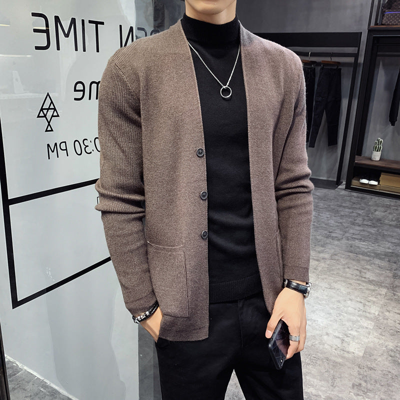 Slim-fit Cardigan Sweater