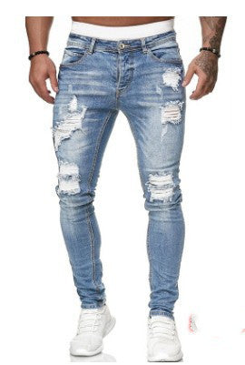 Ripped Denim Trousers