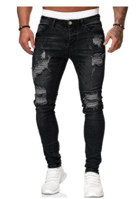 Ripped Denim Trousers