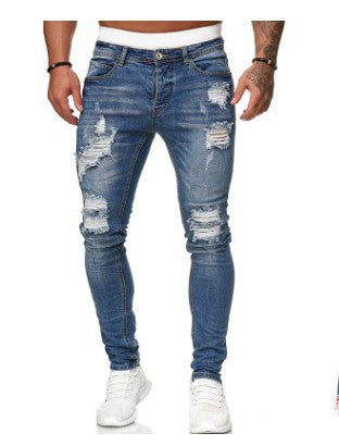 Ripped Denim Trousers