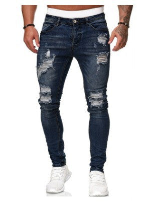 Ripped Denim Trousers