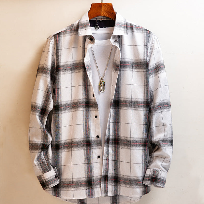 Loose Plaid Men's Shirt