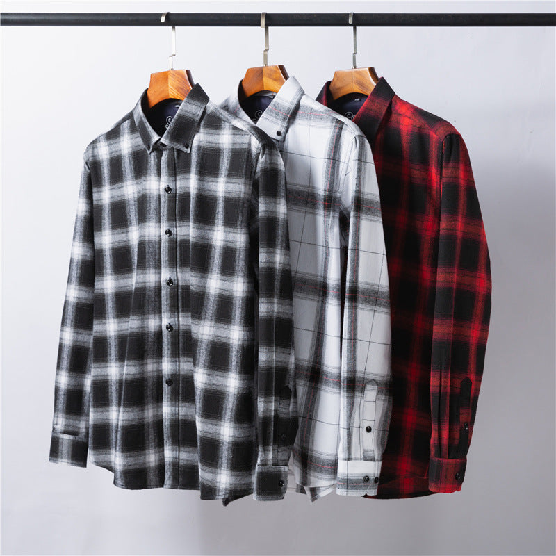 Loose Plaid Men's Shirt