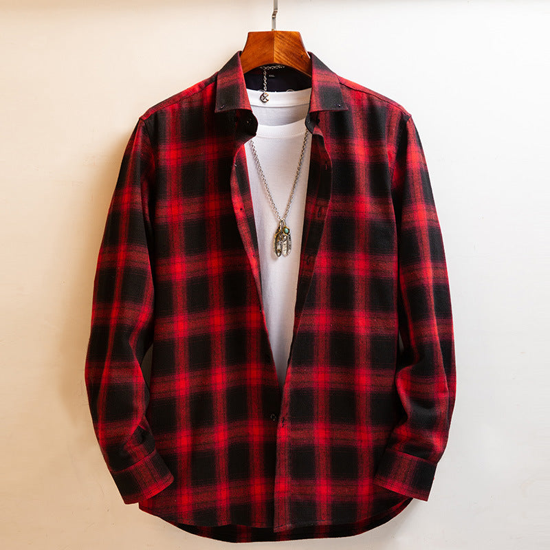 Loose Plaid Men's Shirt