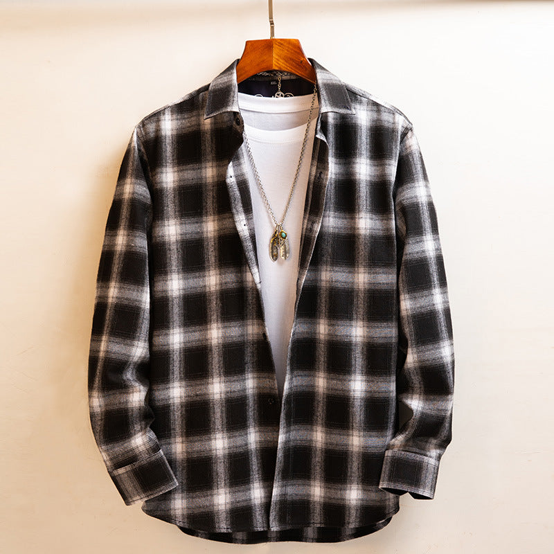 Loose Plaid Men's Shirt