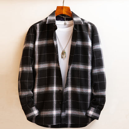 Loose Plaid Men's Shirt